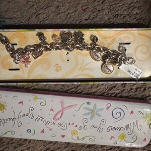 Brighton breast cancer charm bracelet nwt